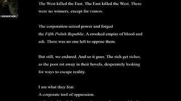 Observer - Opening monologue by Rutger Hauer