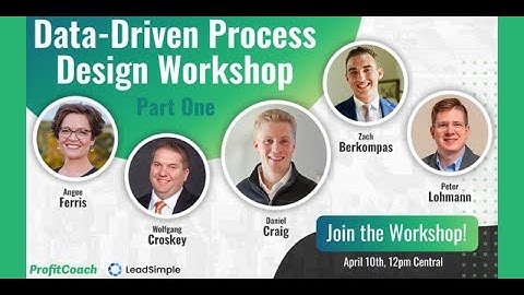 Data-Driven Process Design Workshop
