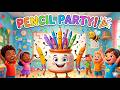 Pencil Jar Party ✏️🎉  Fun Learning Song for Kids  Biuda Kids