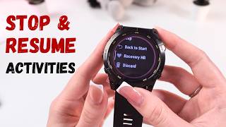 How to Stop, Save, and Resume Activities on Garmin Enduro 2