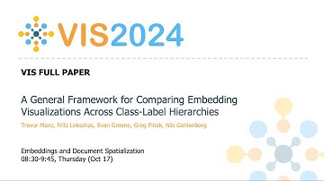 A General Framework for Comparing Embedding Visualizations Across Class-Label Hierarchies - Fast Fo