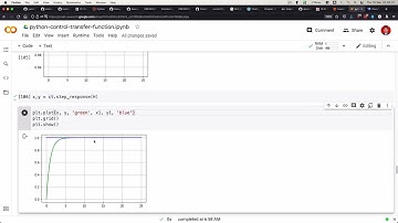 Response (Step, Impulse) of a Transfer Function in Python with Control Module