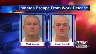 Inmates Escape From Work Release