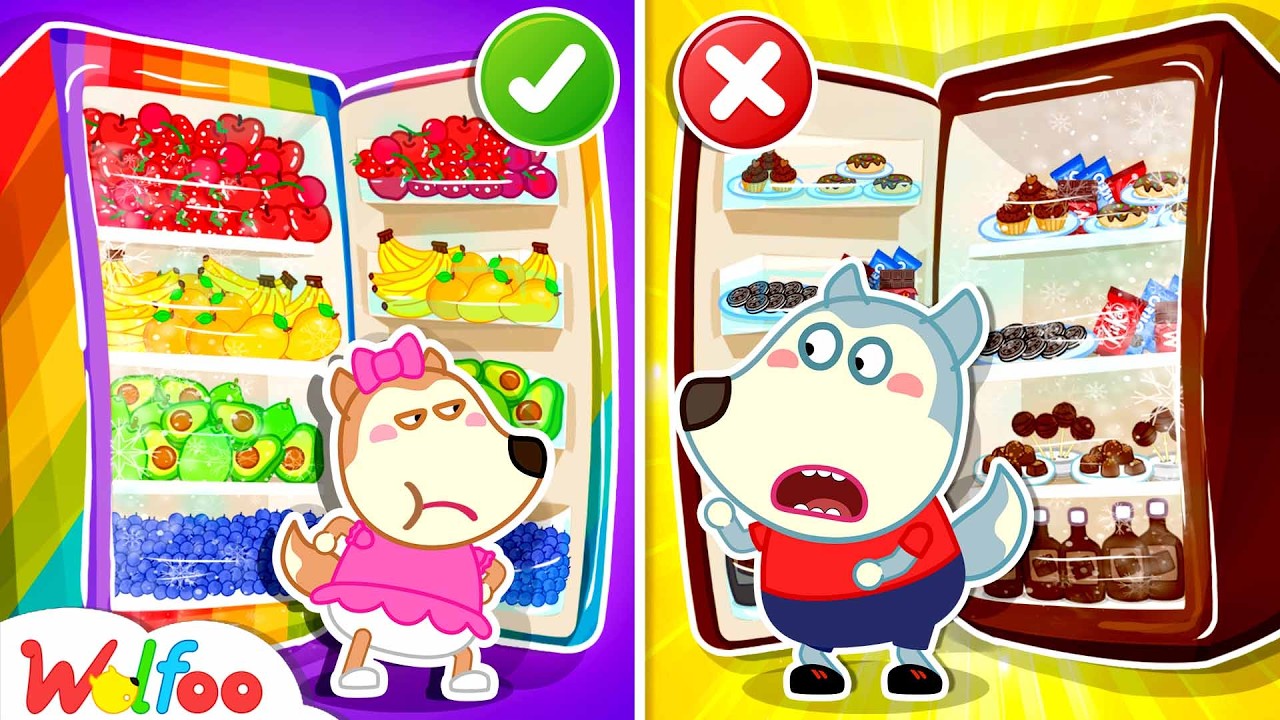 Chocolat Contre Arc-en-ciel | Défi Alimentaire | Wplfoo – Chocolat Du Frigo | Wolfoo Français