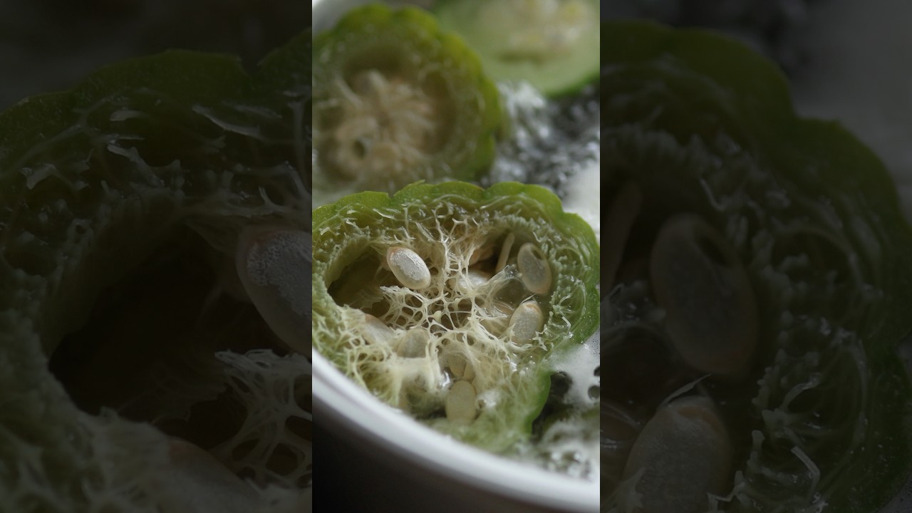 ヘチマで作る自家製たわし🥒 #ぬしキッチン