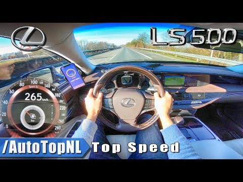 LEXUS LS 500 3.5 V6 BiTurbo 265km/h AUTOBAHN POV TOP SPEED by AutoTopNL