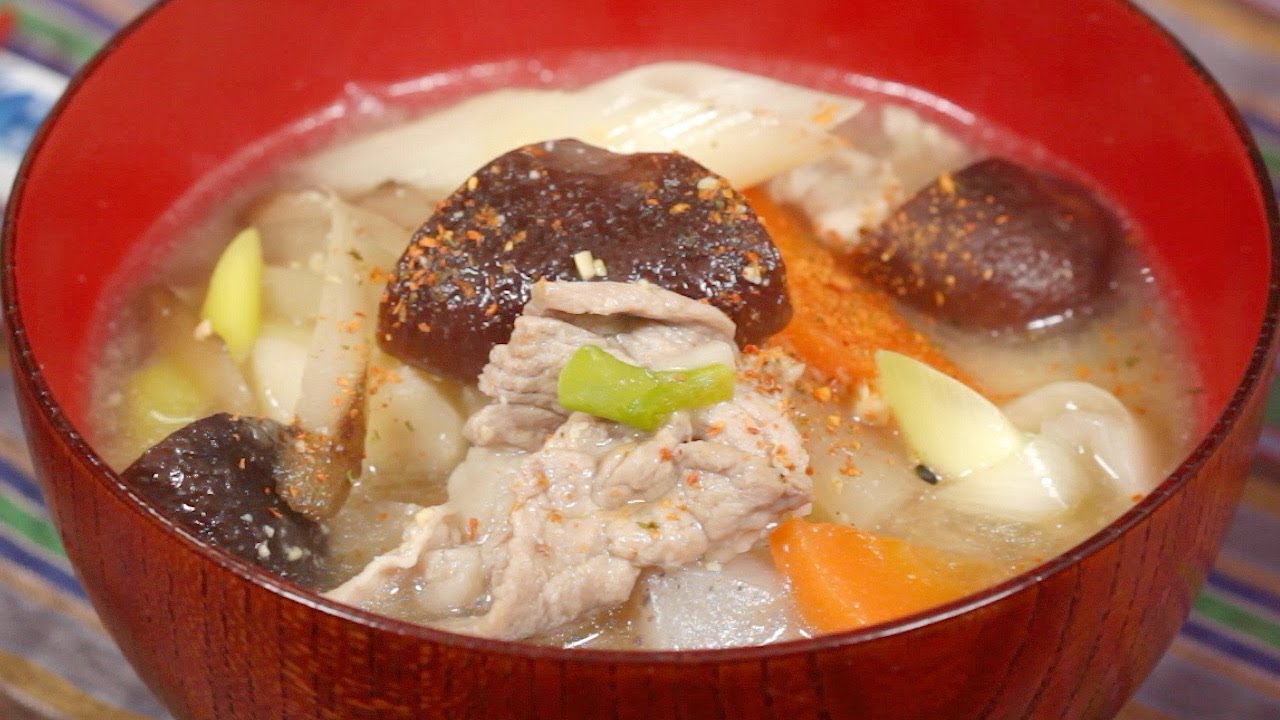 Ich koche Tonjiru (豚汁) - Japanische Rezepte zum Nachkochen