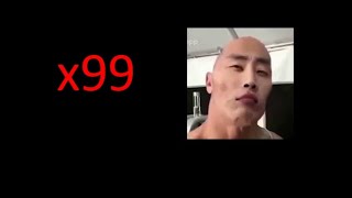 The Rock Sus Eyebrow Raise Meme Speed X0.25------- To X128 Speed