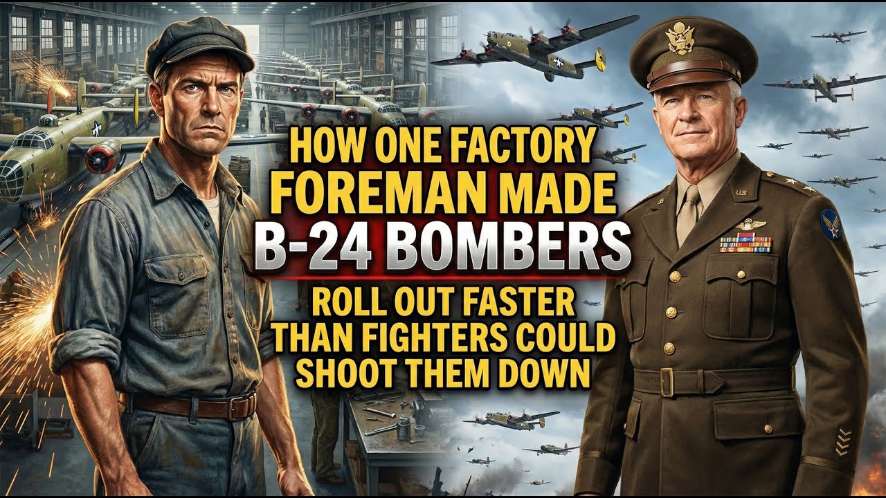 How One Factory Foreman Made B-24 Bombers Roll Out Faster Than Fighters Could Shoot Them Down |WWII.