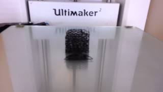 Wireframe 3d printed abs object, first attempt.