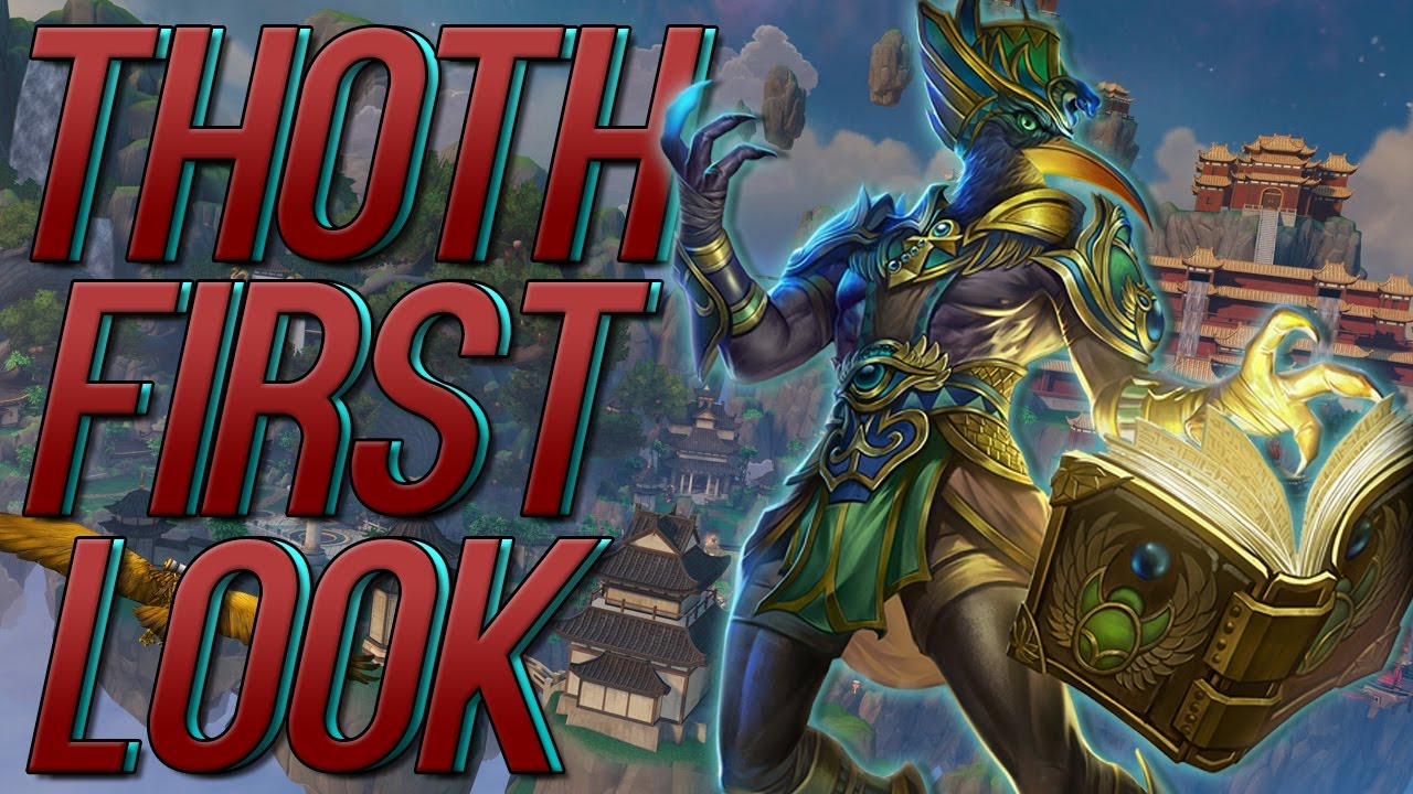 NEW SMITE GOD THOTH! (Thoth Build) Thoth First Look and Review!