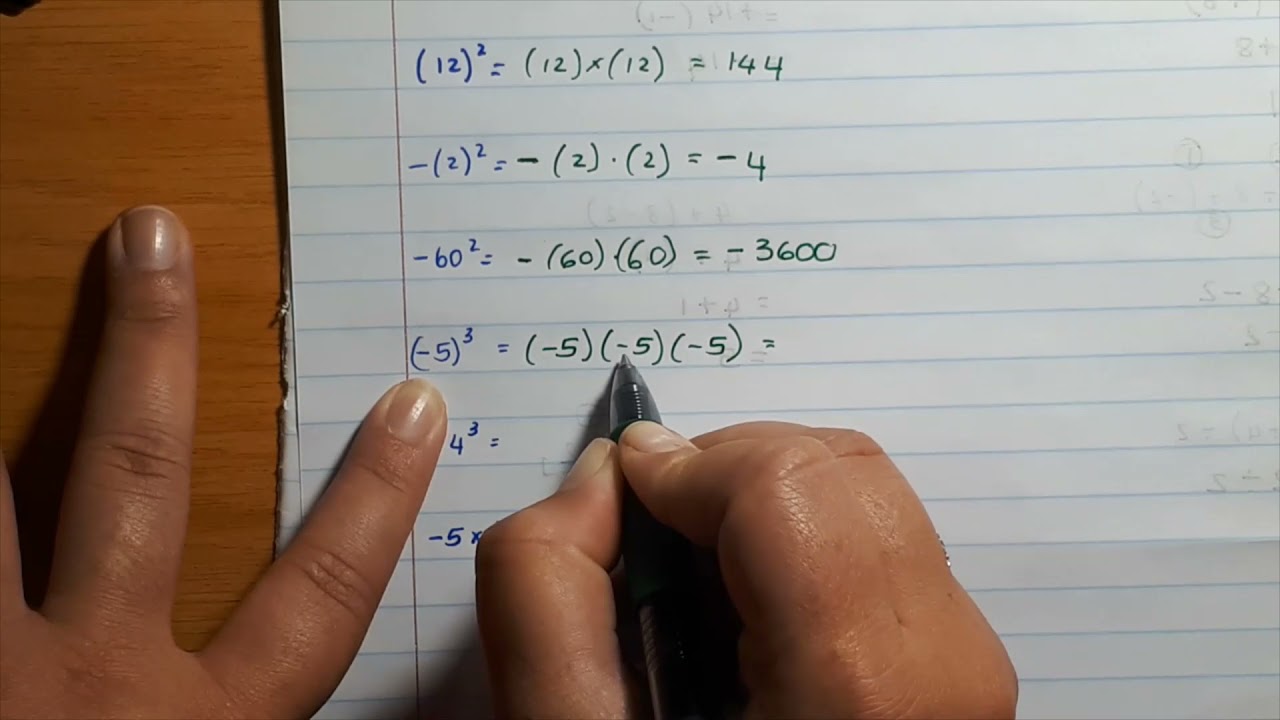 Graad 8 & 9  Wiskunde Heelgetal met eksponente