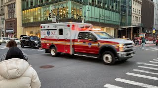 FDNY Ambulance Unit Responding Code 3