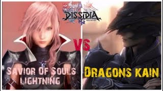 Dissidia NT Lightning vs Kain 1v1 match