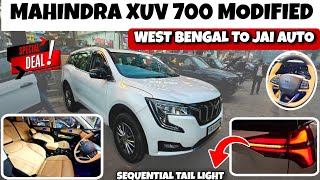 MAHINDRA XUV 700 MODIFIED✅XUV 700 MODIFICATION✅XUV 700 MX TO AX7L✅ SEQUENTIAL TAIL LIGHT ✅#mahindra 