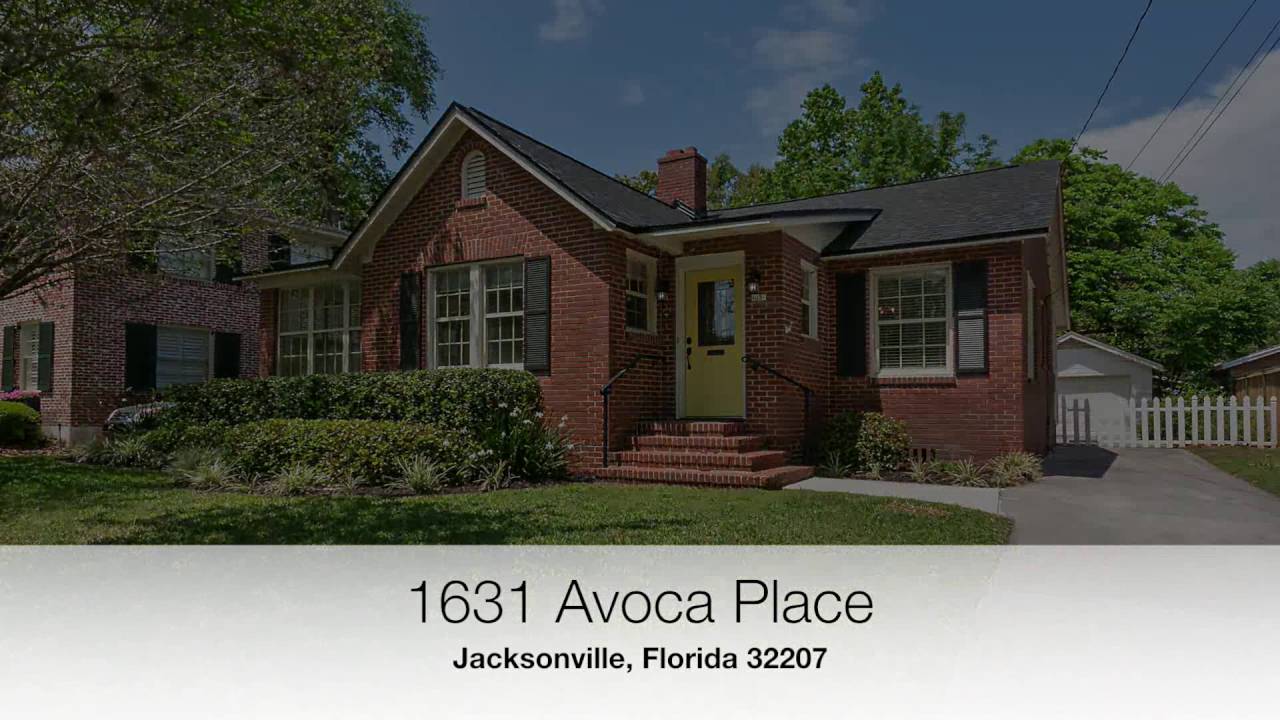 Jacksonville Real Estate San Marco Homes 1631 Avoca Place YouTube