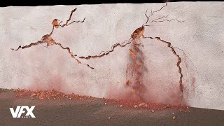 Houdini Wall Cracks Effect ( Hip File )