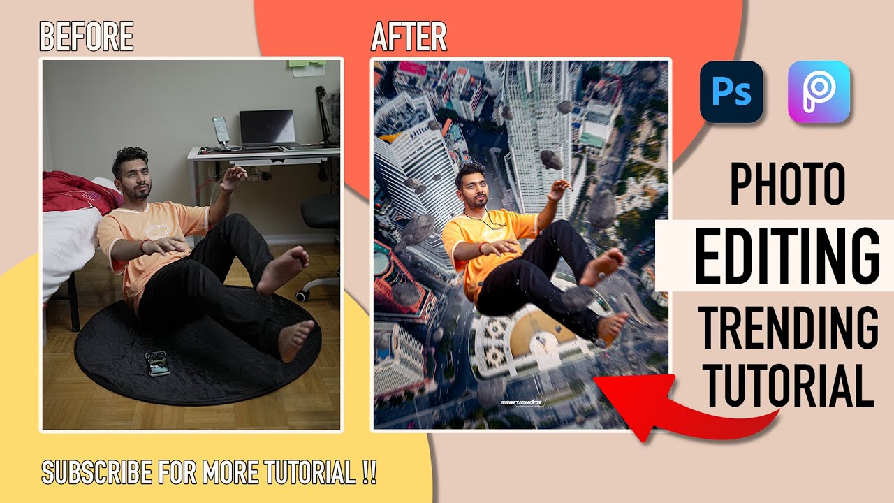 Falling Creative - Photo Editing Tutorial - YouTube