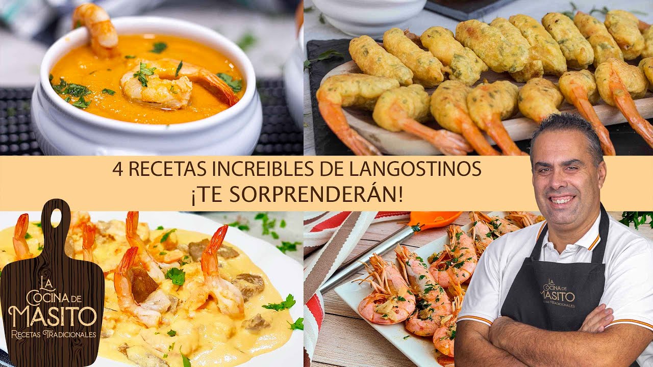 4 Recetas fáciles de langostinos, 4 recetas increíbles