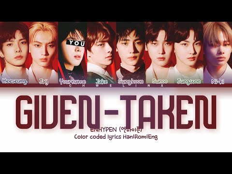 ENHYPEN (엔하이픈) ↱ GIVEN-TAKEN ↰ You as a member [Karaoke] (8 members ver.) [Han|Rom|Eng]