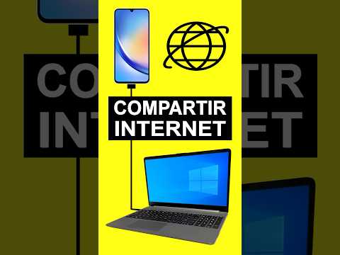 Cómo compartir Internet del teléfono móvil celular al PC ordenador computadora