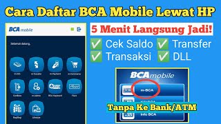 Cara Daftar BCA Mobile di HP Terbaru - Aktivasi M-Banking BCA Tanpa Ke Bank