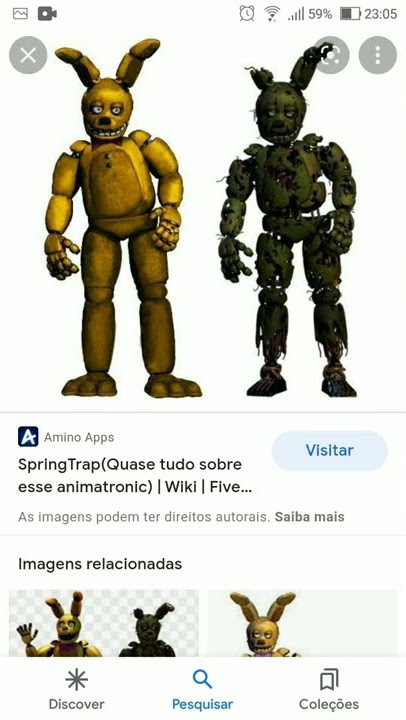 SpringTrap(Quase tudo sobre esse animatronic), Wiki