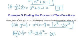 1.8 Find the Sum, Difference, and Quotient of Two Functions Ex 1 to 4