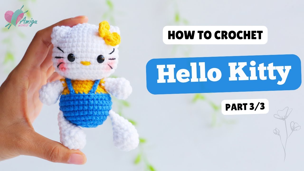 #704 | Crochet Hello Kitty (3/3) | Crochet Characters Amigurumi | Free Pattern | Amiguworld
