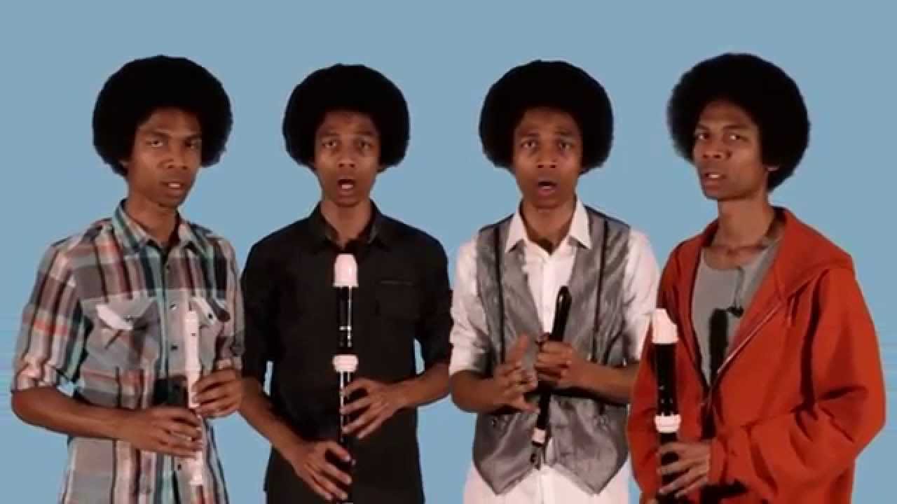 "Ah Poor Bird" by Aaron, Aaron, Aaron & Aaron: 4 Voices and Recorders