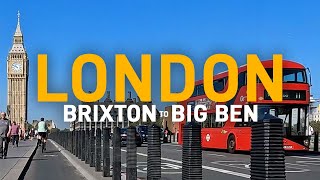 Cycling in London #16 [ 4K ] Brixton • House of Parliament • Trafalgar Square