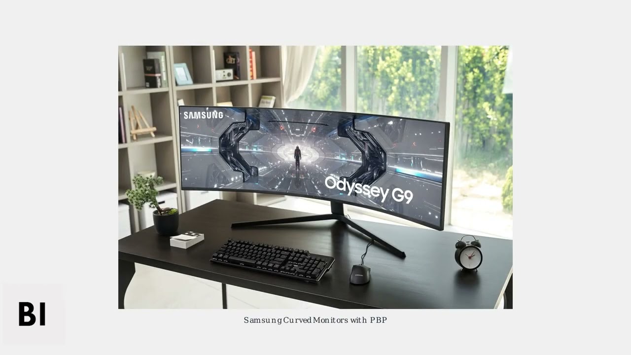 Как разделить изогнутый монитор Samsung на 2 экрана – режим «картинка в картинке», «картинка в ка...