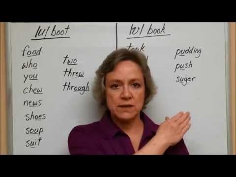 ஆங்கில உயிரெழுத்துக்களை உச்சரிப்பது எப்படி / u / boot மற்றும் / ʊ / book - அமெரிக்கன் உச்சரிப்பு