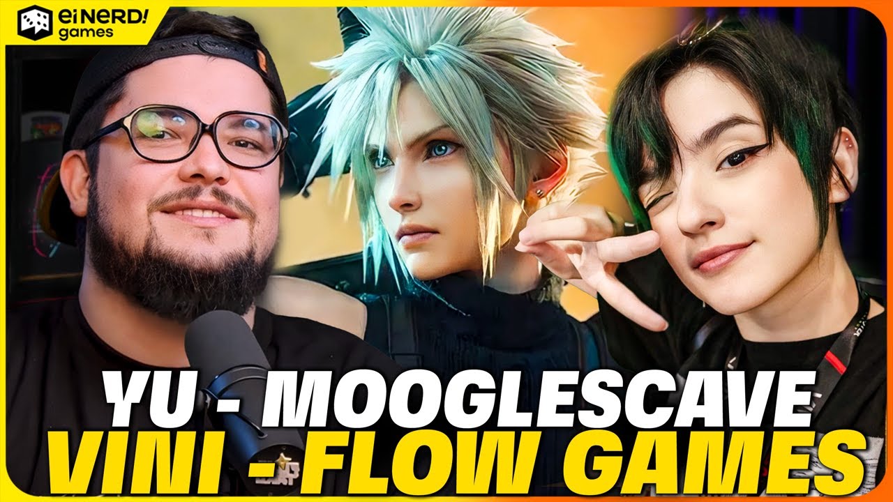 Tudo sobre Final Fantasy 7 Rebirth SPOILERS - VINI (FLOW GAMES) e YU (MOOGLESCAVE)  #EiNerdGames 003