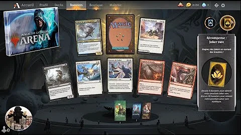 Opening of boosters and numerous fights in Magic The Gathering Arena