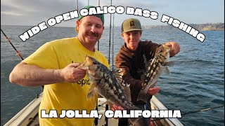 WIDE OPEN CALICO BASS FISHING | LA JOLLA, CALIFORNIA