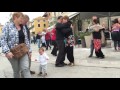 Born to tango kid dancing pugliese at rovinj outdoor milonga