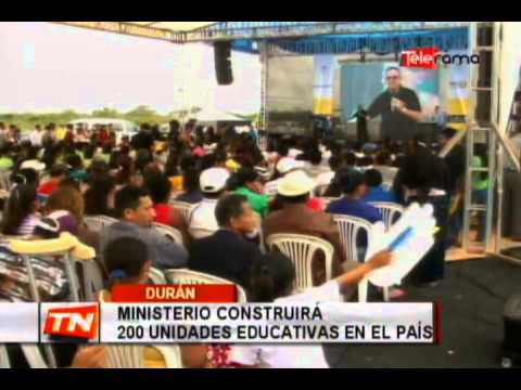 Ministerio construirá 200 unidades educativas en el país
