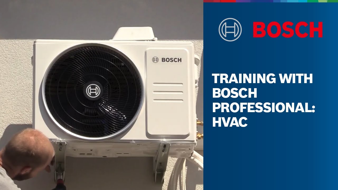 Training with Bosch: Installing HVAC air conditioning system 