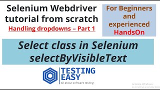 Handling dropdown in selenium using Select class