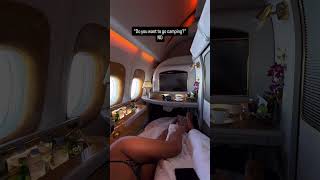 Sorry, but we choose Emirates First Class 😁✈️ #travel #flight #emirates #firstclass #firstclassfligh