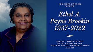 Celebrating the Life of Ethel A Payne Brookin