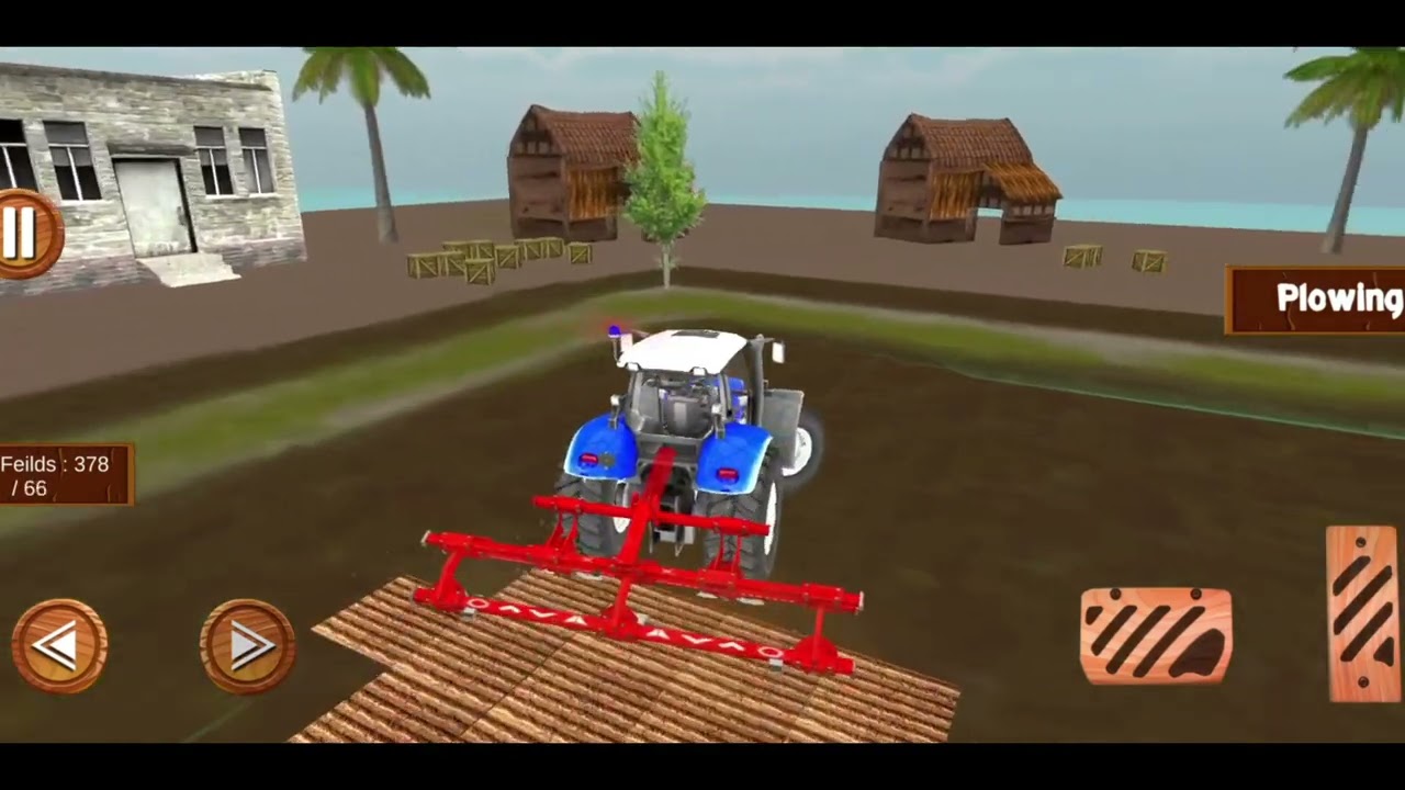Modern Farming Tractor 3d Game Level 1 ‎Gameplay