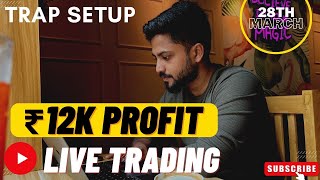 ₹12k Profit | Live Option Trading | Trap Setup | Trading Leo