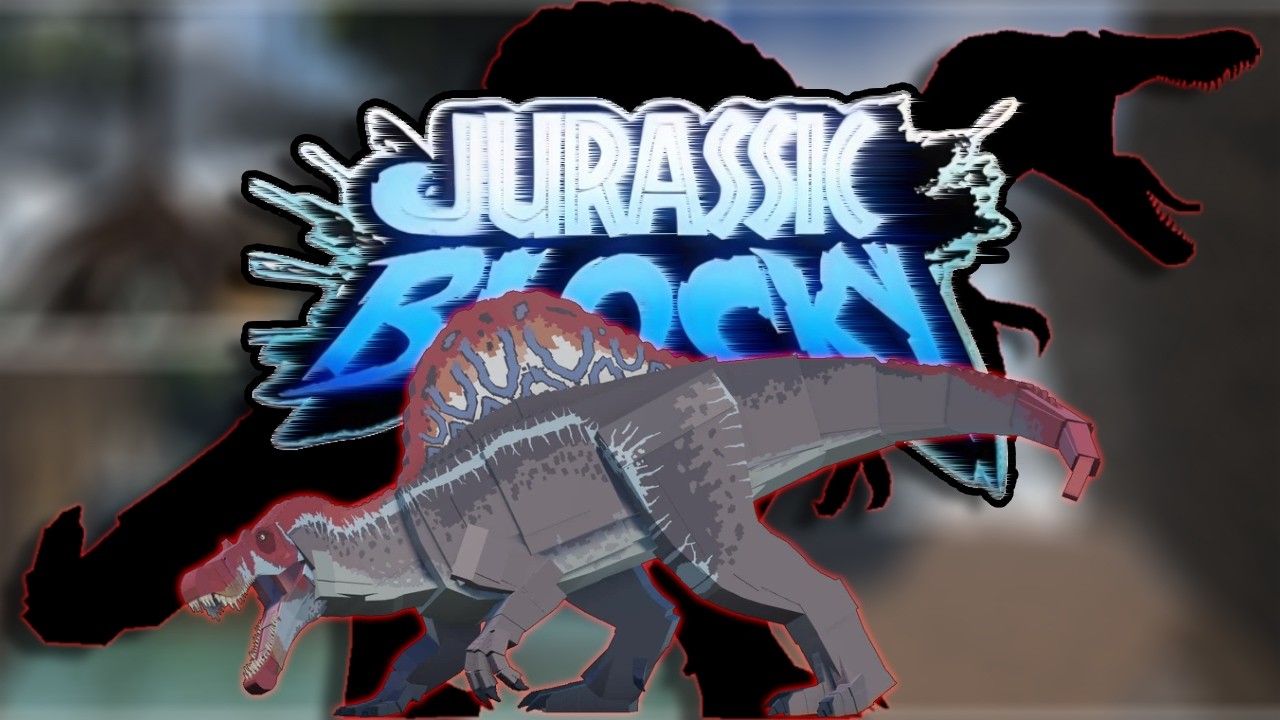 12 MINUTES OF SPINOSAURUS DESTROYING TEAMERS - JURASSIC BLOCKY PVP - 1V1 COMPILATION