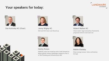 Planning High Courts Challenges 2025 - Session 1: Environmental Issues