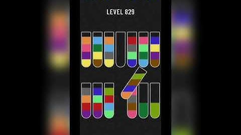 Water sort puzzle level 829