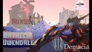 Demacia vs Noxus Cinematica League of Legends Batalla de Uwendale Team Sosech