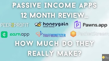 Passive Income Apps Review - HoneyGain, Peer2Profit...12 Months Later