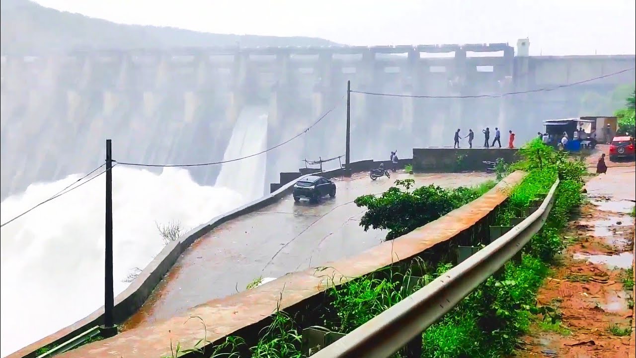 శ్రీశైలం_Srisailam Dam View by TGSRTC Bus | 8 Gates Open, Hyderabad To Srisailam |